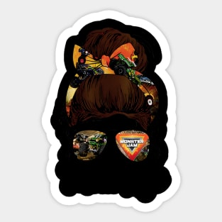 Monster Truck Are My Jam For Monster Truck Lovers Momlife Sticker